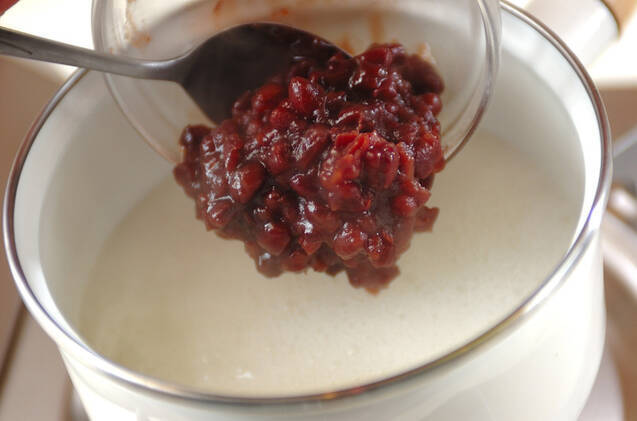 生麩入り小豆かんの作り方の手順4