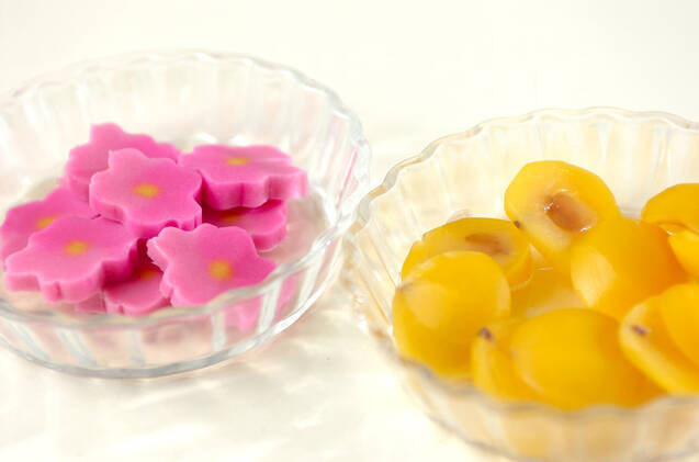 生麩入り小豆かんの作り方の手順1