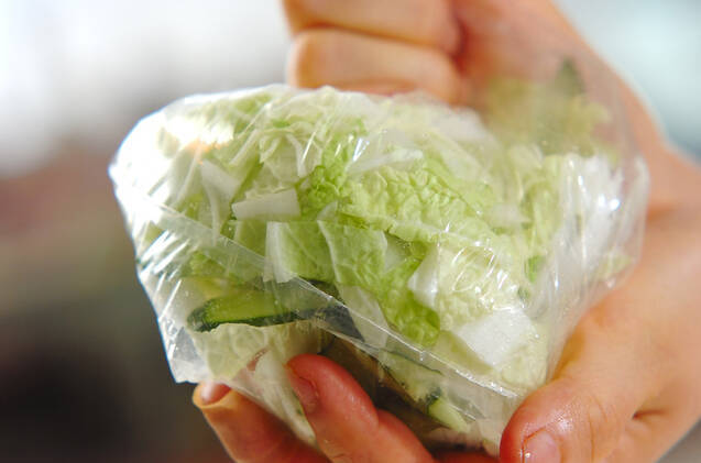 白菜とみかんの甘酢漬けの作り方の手順4