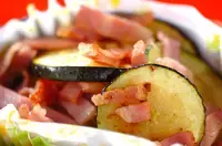 ズッキーニのベーコン炒め