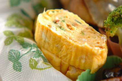 桜エビとミツバの卵焼き