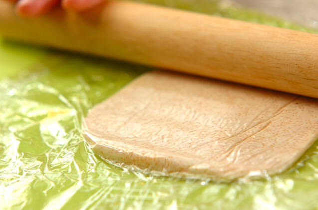 チーズめんたい揚げだし豆腐の作り方の手順2