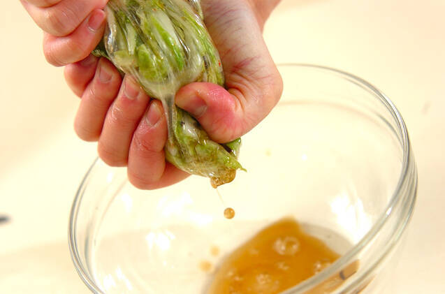 白菜の即席漬けの作り方の手順2