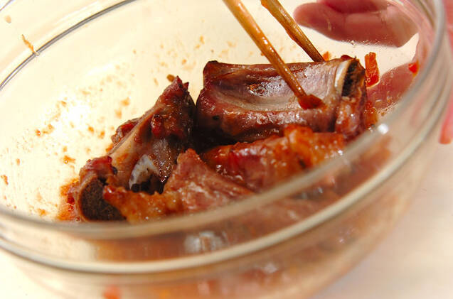 梅風味の豚バラ肉焼きの作り方の手順8