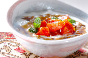 干し柿・ヨーグルト