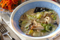 白菜とホタテのクリーム煮