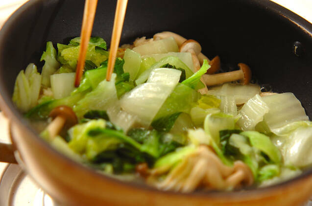 白菜とホタテのクリーム煮の作り方の手順8