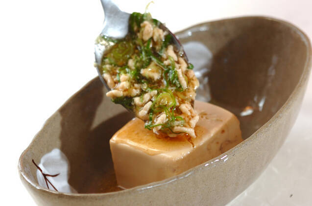 あんかけ豆腐の鶏そぼろの作り方の手順6