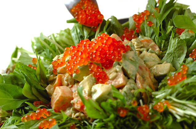 サーモンとアボカドの和え物・イクラちらしの作り方の手順8