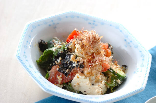 豆腐サラダ