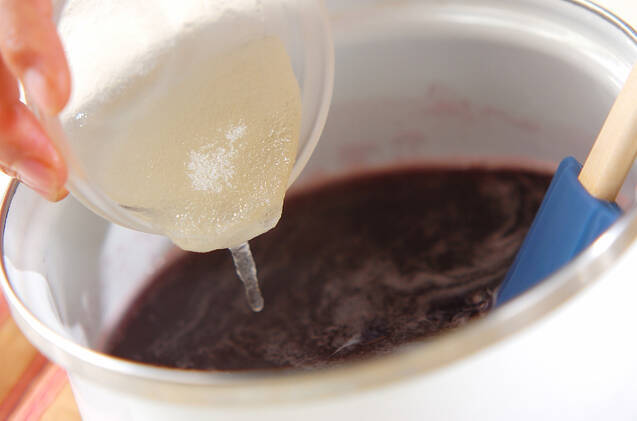 果肉入りブドウゼリーの作り方の手順3