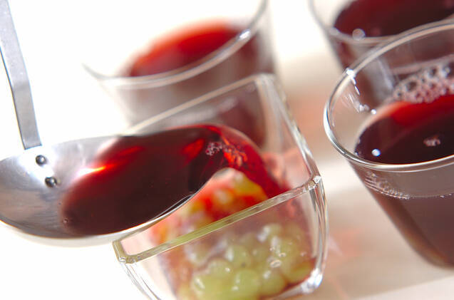 果肉入りブドウゼリーの作り方の手順4