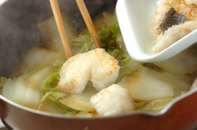 タラと白菜のおろし煮の作り方の手順5