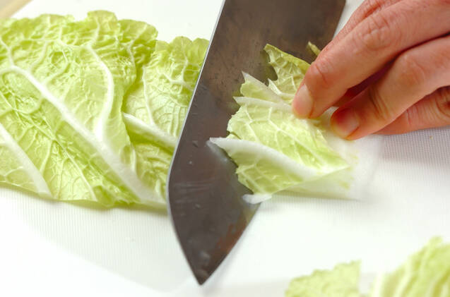 タラと白菜のおろし煮の作り方の手順2