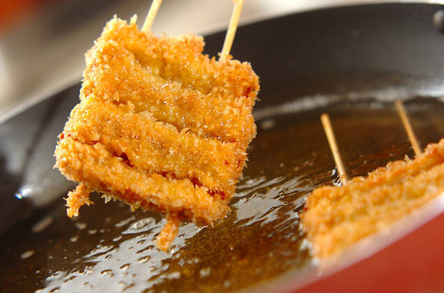 ちくわのカレー串揚げの作り方の手順3