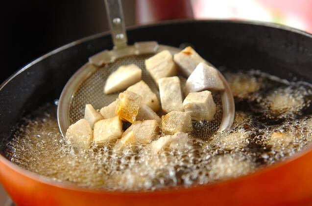 揚げ里芋の混ぜご飯の作り方の手順3