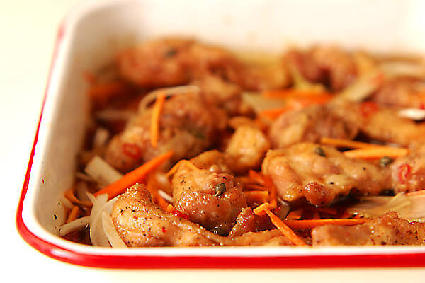 和風揚げチキンマリネの作り方の手順3