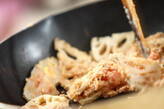 レンコンの明太マヨ炒めの作り方3