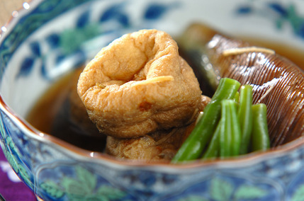 京のおばんざい ナスとひりょうずの煮物