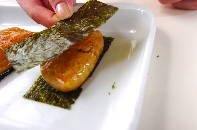 粟餅のサンドイッチの作り方の手順4