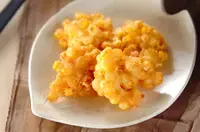 生のとうもろこしを使ったサクサク揚げ 時短レシピ