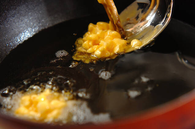 生のとうもろこしを使ったサクサク揚げ 時短レシピの作り方の手順5