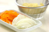 ビタミンたっぷりニンジンスープの下準備1