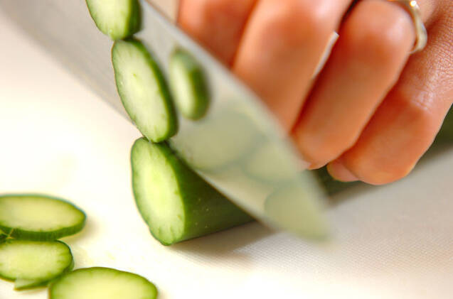 タコとキュウリのショウガ酢の作り方の手順2