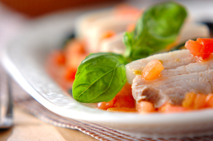 ゆで豚・イタリアンソース