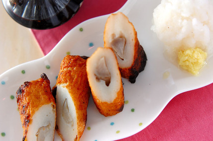 ゴボウ天の網焼き