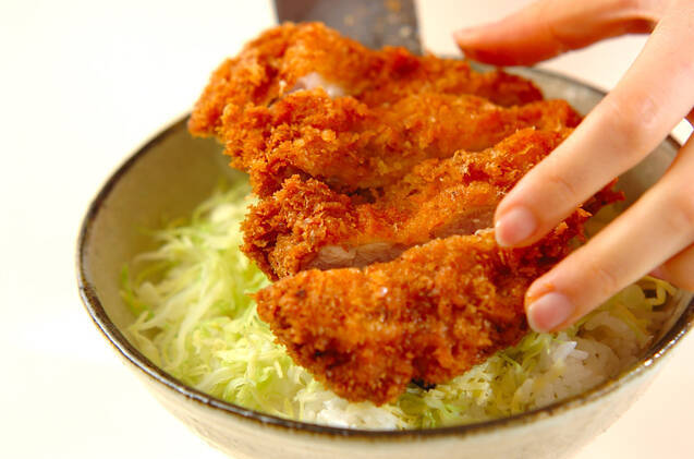 ジューシーチキンカツ丼の作り方の手順6