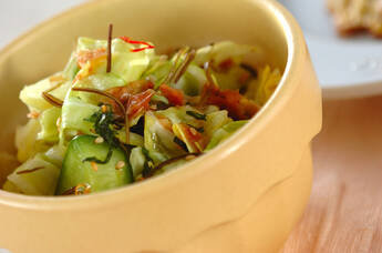 春キャベツの塩もみ