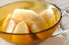 梨のバルサミコソースがけの作り方の手順