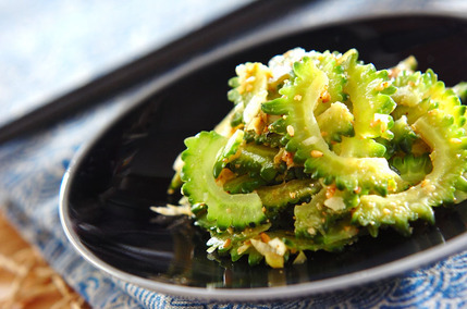 薄切りゴーヤのナムル