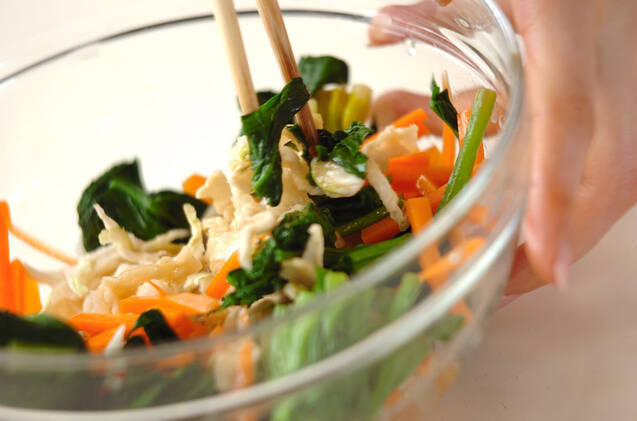 ホウレン草のお浸しの作り方の手順5