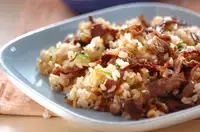 牛肉のガーリックライス