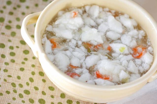 カニのふんわりスープ