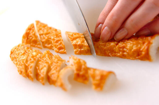 ちくわのワサビ和えの作り方の手順1