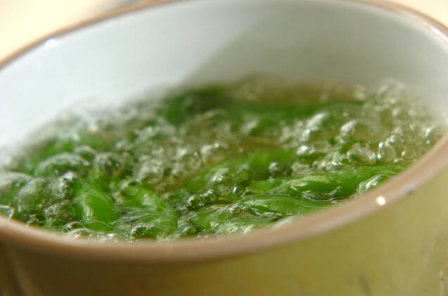 スナップエンドウの明太子マヨ和えの作り方の手順3