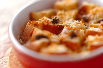 フランスパンのココナッツグラタン