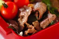 牛肉の大葉炒め