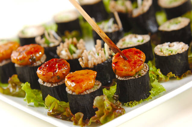 そば巻き鶏バーグのっけの作り方の手順7