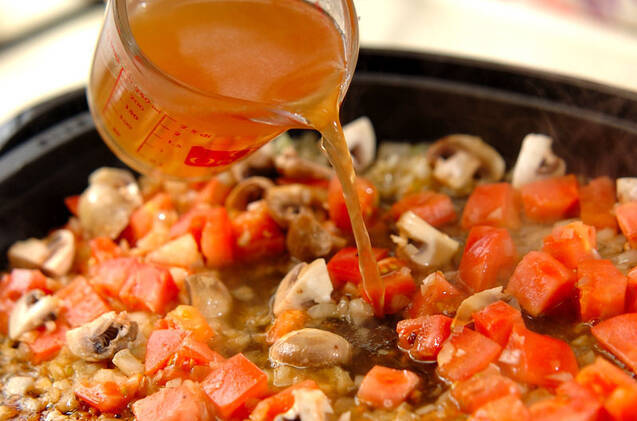 ステーキパスタパエリアの作り方の手順6