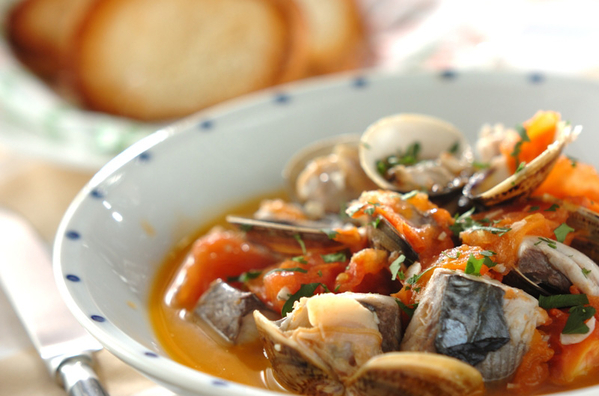 サワラのアクアパッツァ