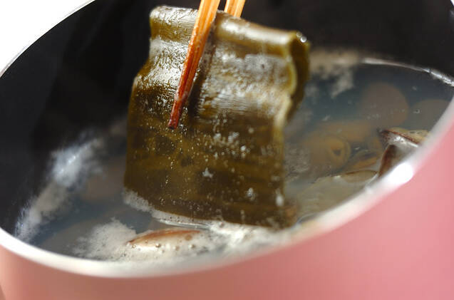 アサリのお吸い物の作り方の手順2