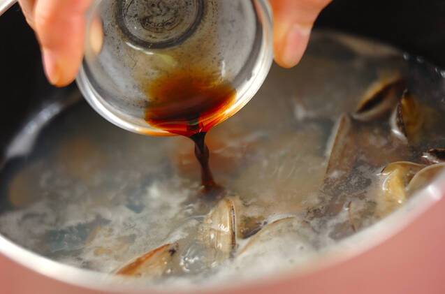 アサリのお吸い物の作り方の手順3