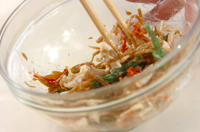 お手軽ゴボウサラダの作り方の手順3