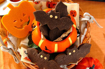 ハロウィンコウモリクッキー