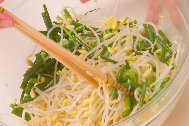 豆モヤシのナムル風の作り方の手順5