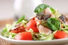 新鮮アジのサラダ